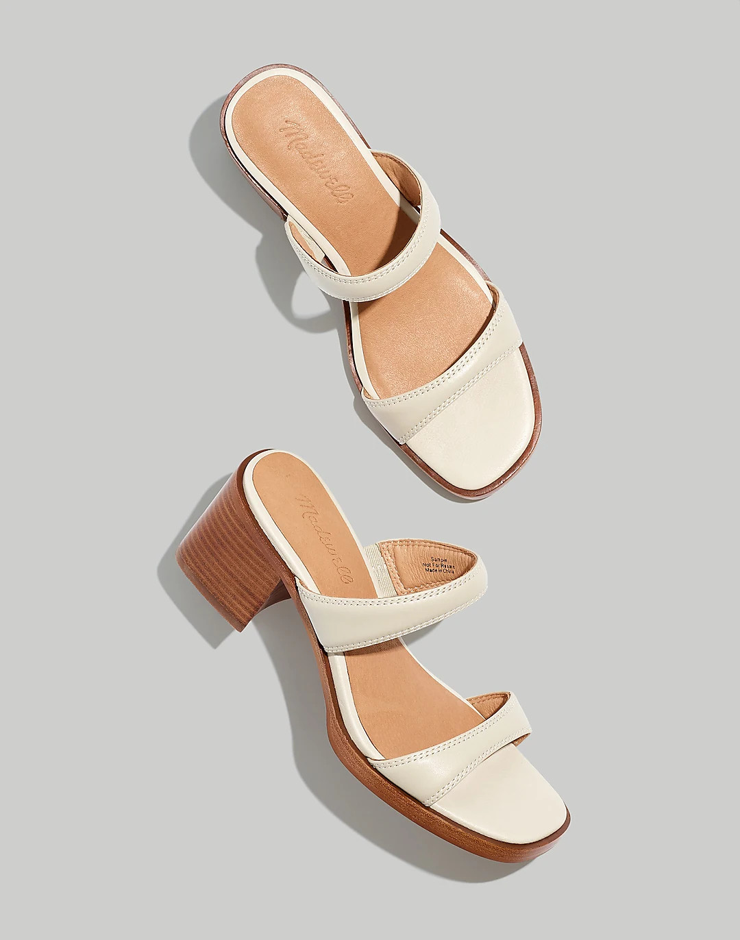 The Saige Double-Strap Sandal in Leather | Madewell