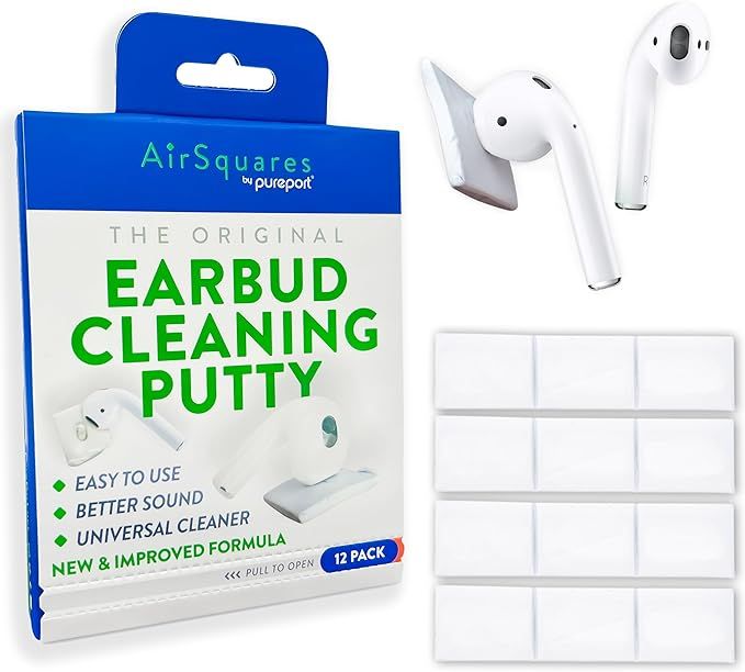 AirSquares Earbud Cleaning Putty - The Original - AirPod Cleaner Kit | Remove Wax, Dirt & Gunk fr... | Amazon (US)