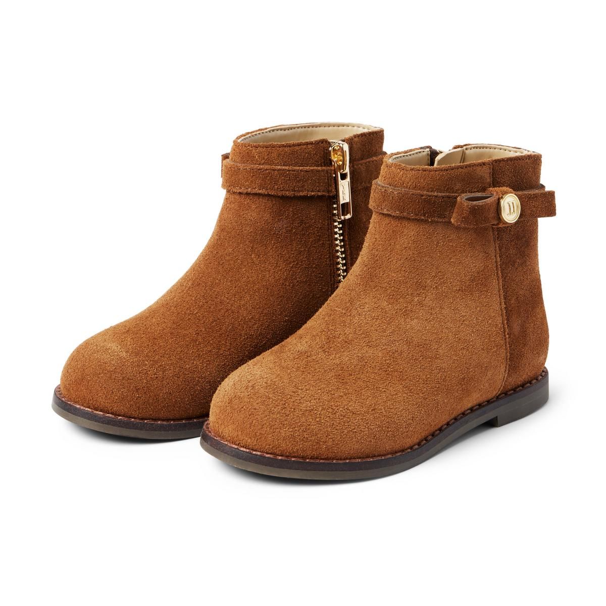 Suede Side Zip Ankle Bootie | Janie and Jack