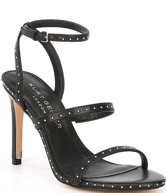 Kurt Geiger London Portia Studded Leather Ankle Strap Strappy Dress Sandals | Dillard's | Dillard's