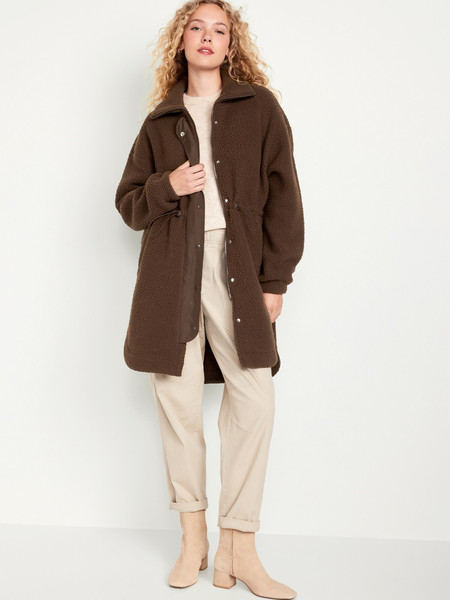 Long Sherpa Parka for Women | Old Navy (US)