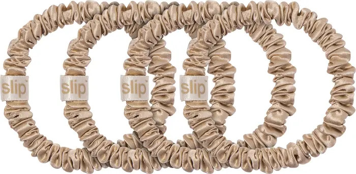 Pure Silk 4-Pack Skinny Scrunchies: Back to Basics Collection | Nordstrom