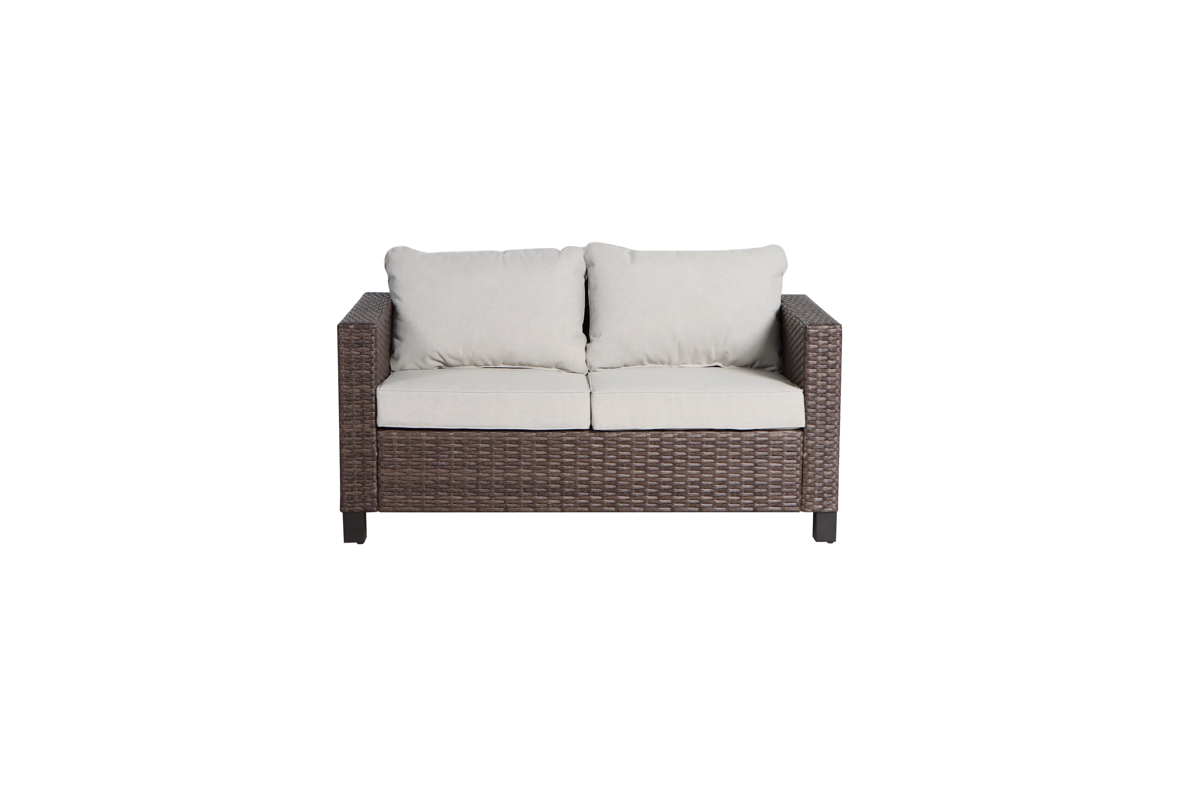 Better Homes & Gardens Brookbury Outdoor Loveseat- Beige | Walmart (US)