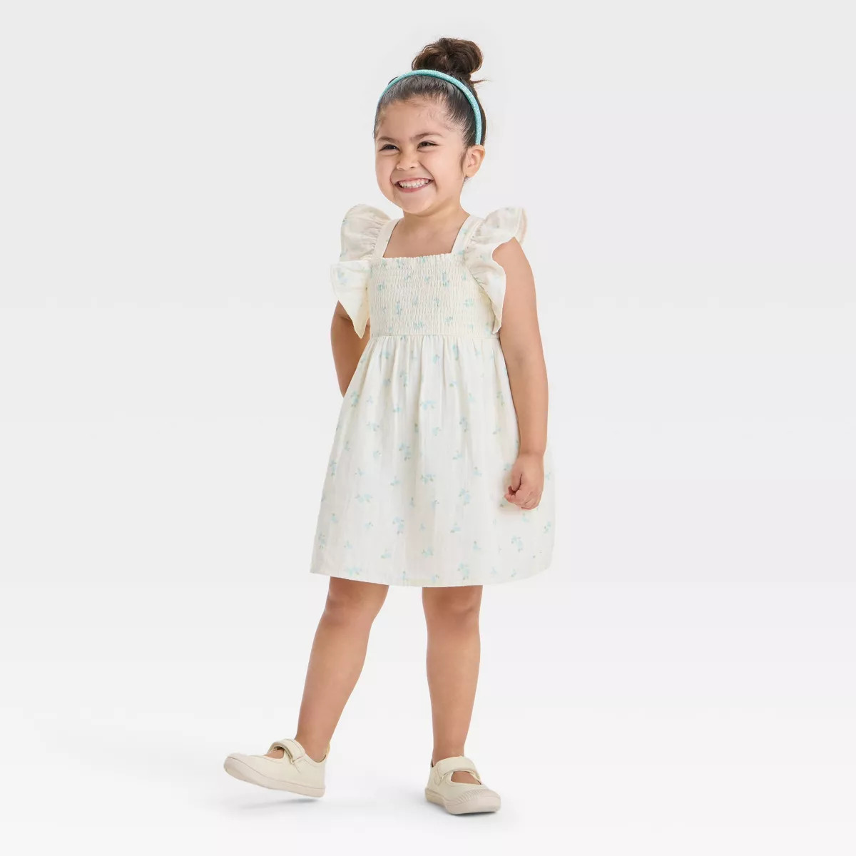 Toddler Girls' Smocked Gauze Dress - Cat & Jack™ | Target
