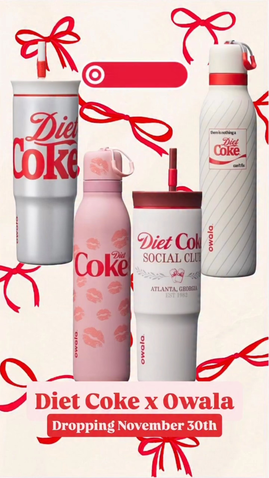 Coming soon…an @owala x @dietcoke collab exclusively at @target !  Tag your Diet Coke loving bestie on this post…and mark your calendars for November 30th!
Not online yet, but once they are I’ll definitely share! 



#target #new #christmas #giftideas #viral

#LTKFindsUnder50 #LTKHome #LTKGiftGuide