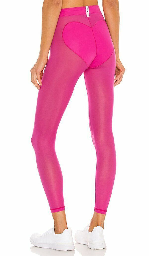Adam Selman Sport Carbon38 Pink Sheer Heart Leggings NWT size XXL | Bonanza (Global)