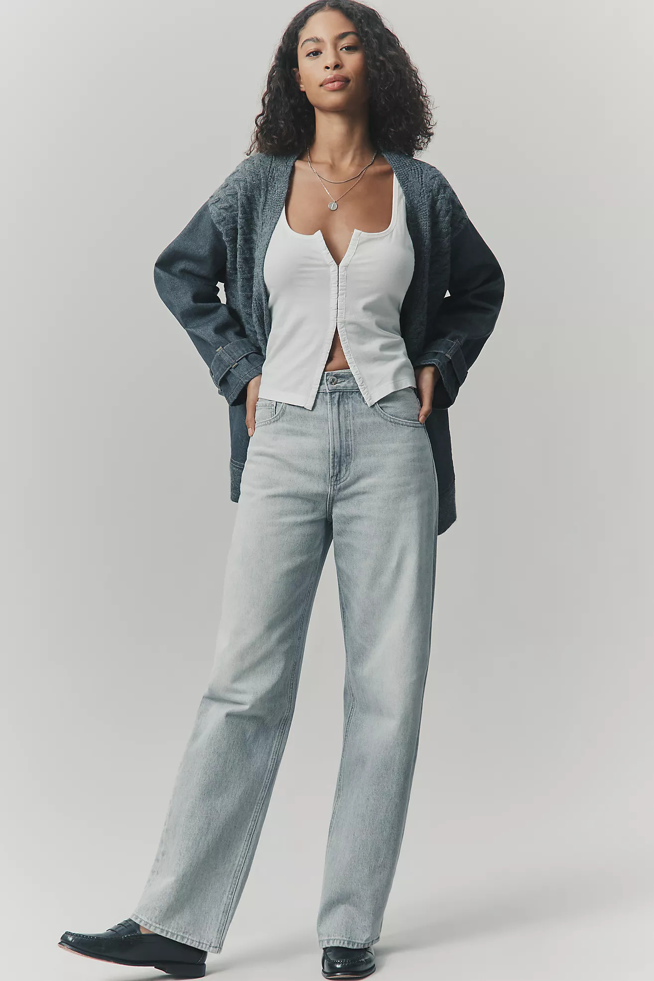 Pistola Wes High-Rise Barrel Jeans | Anthropologie (US)