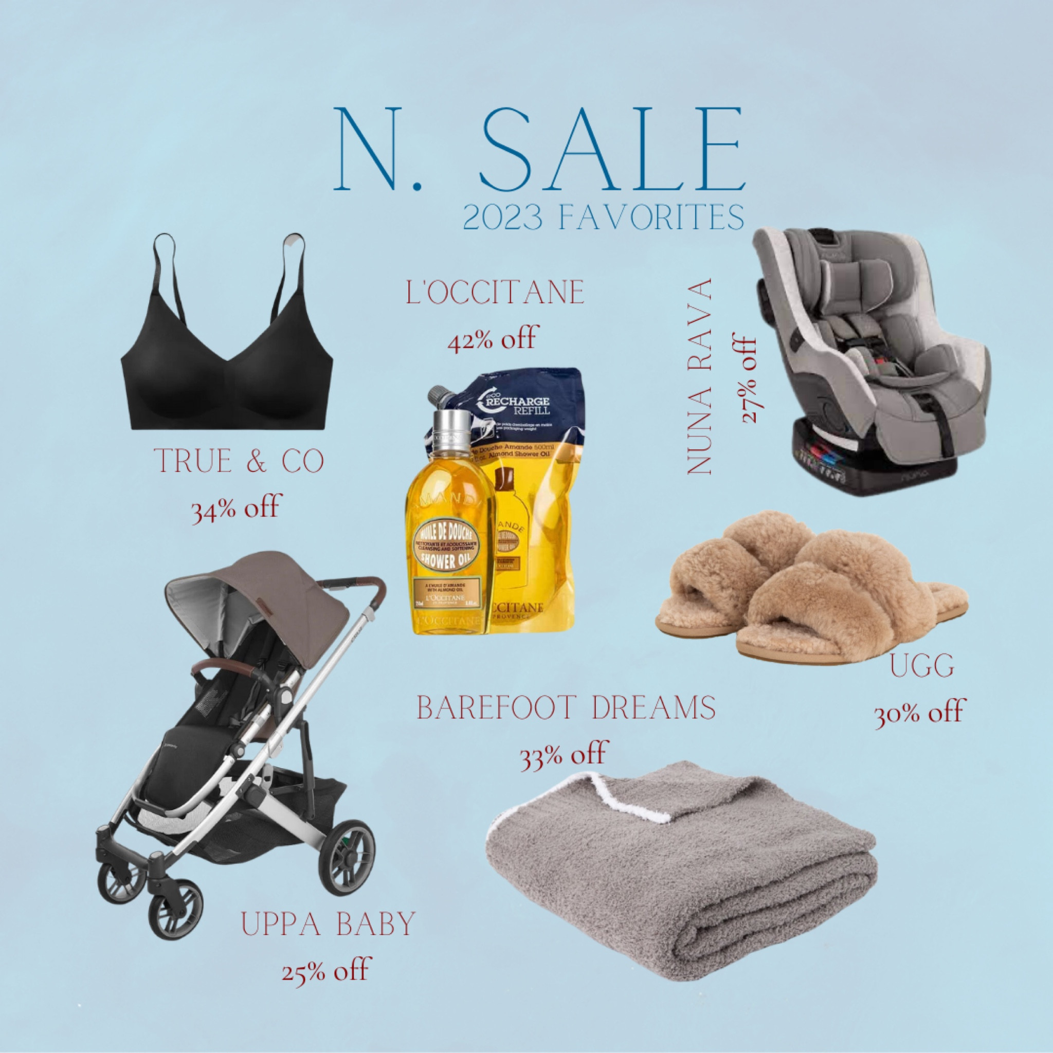 2023 N.Sale Favorites 

#NSale #UppaBaby #Nuna #BabyEssentials #BarefootDreams #Ugg 

#LTKxNSale #LTKSeasonal #LTKfamily