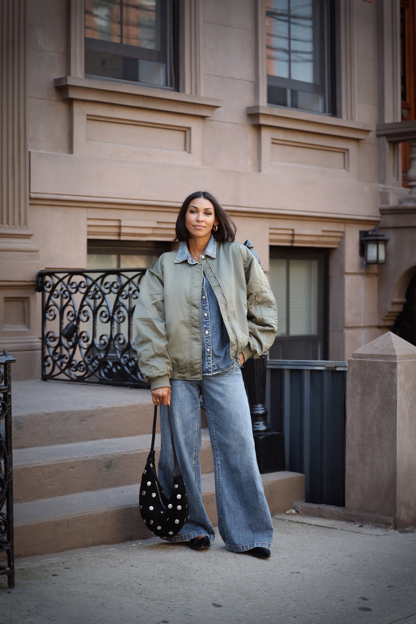 Fall outfit with a bomber jacket and denim 

#LTKOver40 #LTKFindsUnder100 #LTKStyleTip