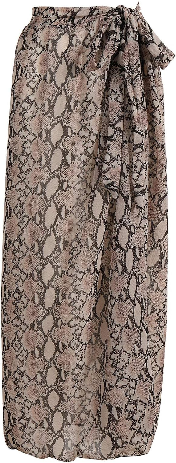 Women's Swimsuit Cover up Sarong Chiffon Beach Bikini Pareo Wrap | Amazon (US)