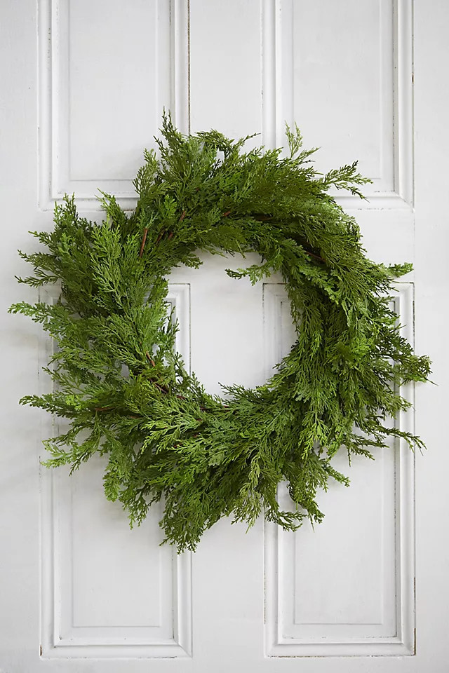 Faux Cedar Wreath | Anthropologie (US)