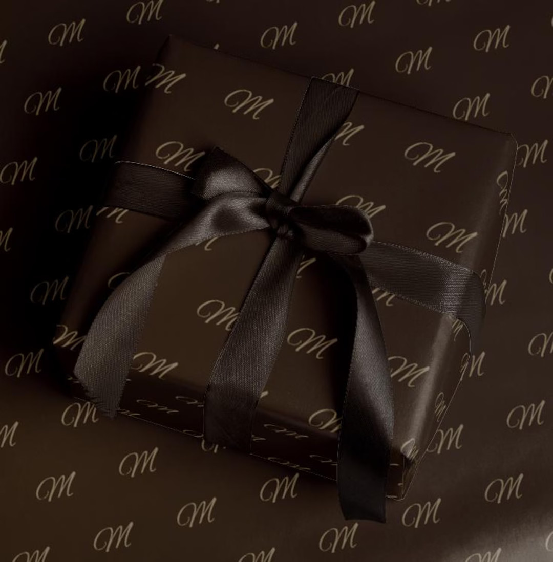 Elegant Personalized Wrapping Paper, Dark Brown, Custom Gift Wrap, Birthday, Wedding, Holiday Gif... | Etsy (US)