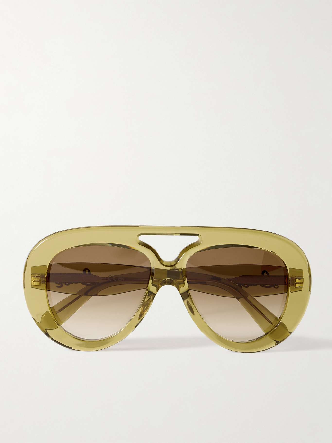 Curvy Aviator-Style Acetate Sunglasses | Mr Porter (US & CA)