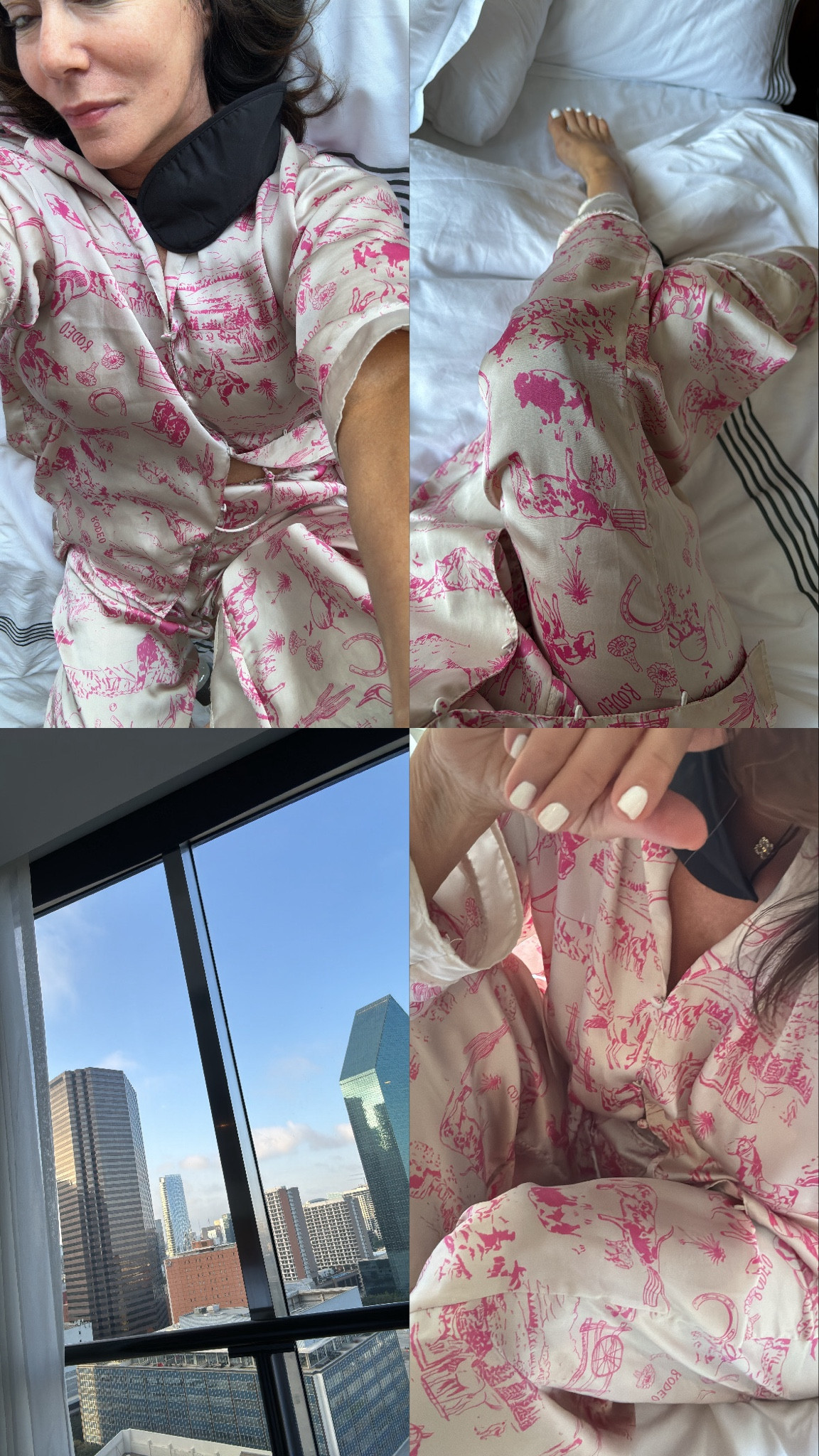 Of course I had to wear my silk rodeo pjs while in Texas! 🤠

#LTKFindsUnder100 #LTKCon #LTKTravel