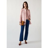 Rosie Soft Pink Cotton Blend Tweed Jacket Light Pink, Light Pink | L.K. Bennett (UK)