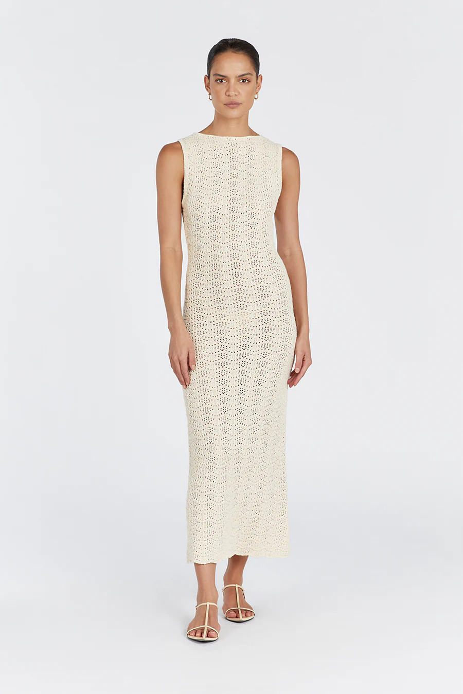 GISELE BUTTERMILK CROCHET DRESS | DISSH