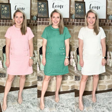A dress so nice that I bought it thrice! These tweed dresses from Amazon are inspired by Tuckernuck’s tweed Jackie dress and they do not disappoint! I’m wearing a size medium in all three dresses at 3 mos postpartum. 

Spring outfit, white dress, spring dress, work outfit, Amazon

#LTKworkwear #LTKstyletip #LTKfindsunder50