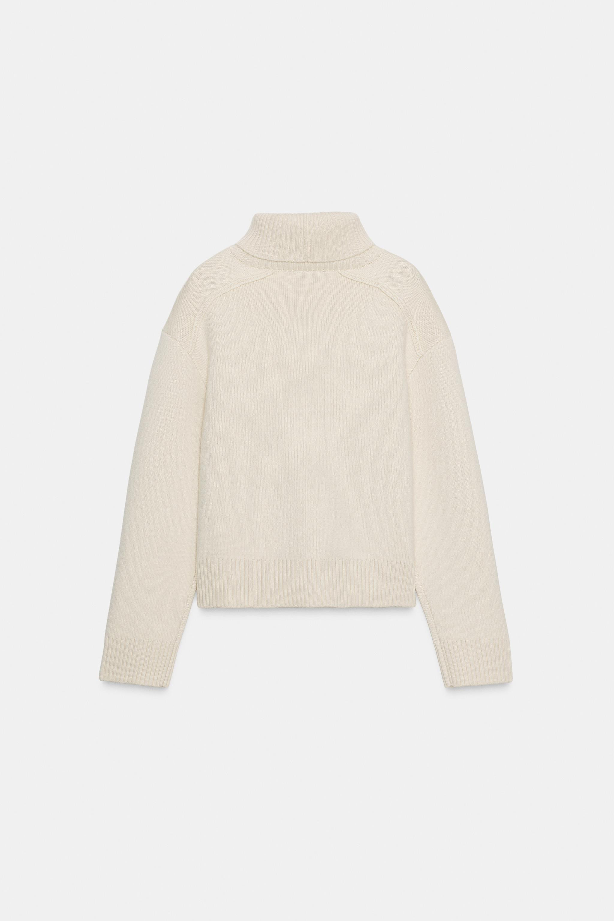 WOOL HIGH NECK JUMPER | Zara UK