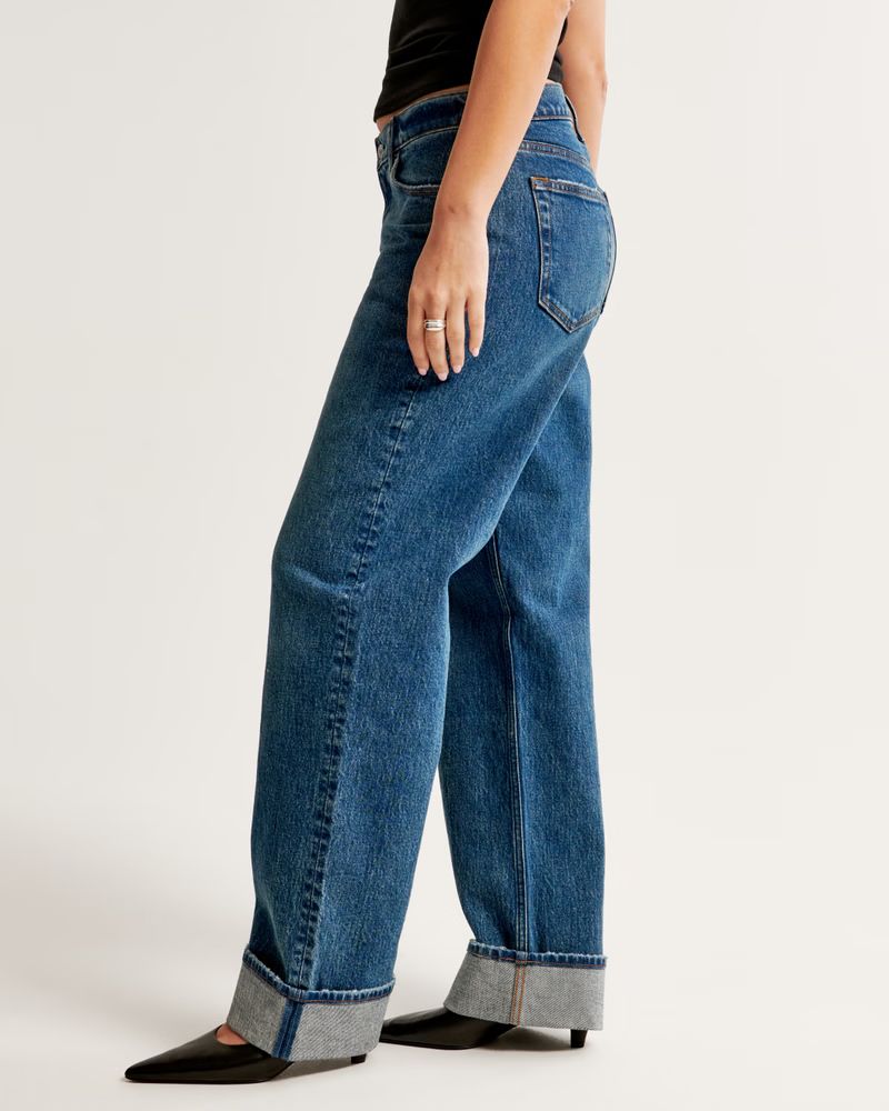 Women's Curve Love Low Rise Baggy Jean | Women's Bottoms | Abercrombie.com | Abercrombie & Fitch (US)