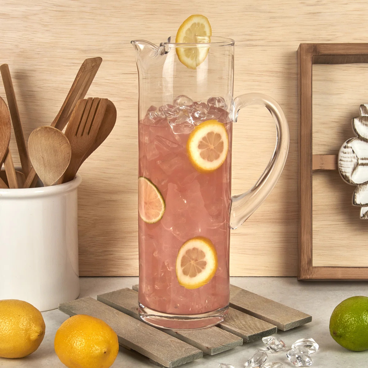 Clear Mouth Blown Lead Free Crystal Glass Pitcher | Wayfair North America