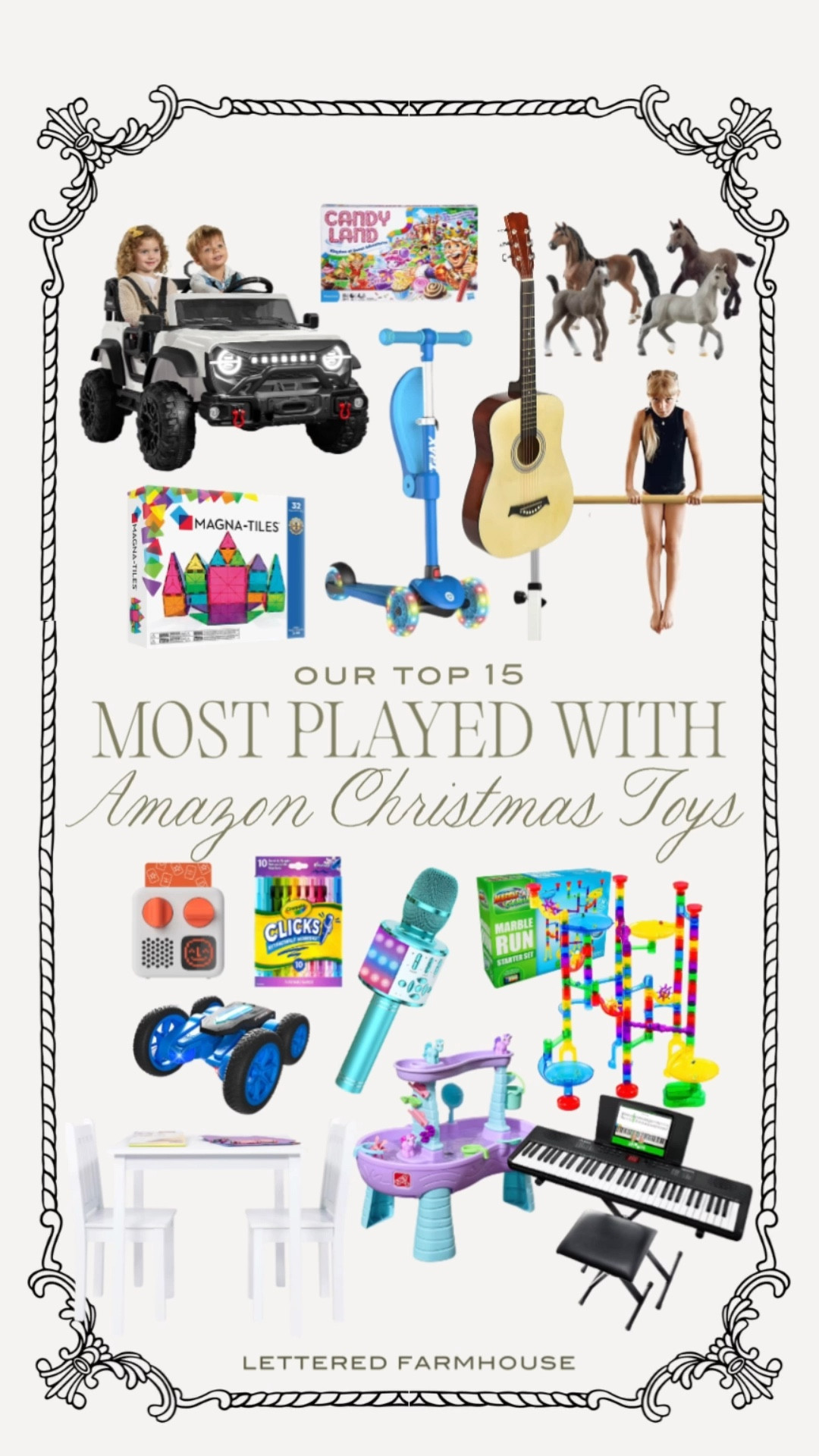 Looking for the best Christmas toys that your kids will actually play with all year long? These are our top 15 most-loved Amazon toys — from ride-on cars and Magna-Tiles to karaoke mics, scooters, marble runs, art sets, and more. Perfect for toddlers, preschoolers, and big kids alike, every toy on this list has been tested and truly kid-approved! Shop these top-rated Amazon Christmas toys now before they sell out and make your holiday gift shopping stress-free! 
#AmazonToys #ChristmasGiftsForKids #HolidayGiftGuide

Amazon Christmas toys, best Amazon toys 2025, top kids toys 2025, most played with toys, Christmas gift ideas for kids, holiday toy guide, Amazon holiday finds, toddler Christmas gifts, preschool toys, STEM toys for kids

#liketkit #LTKKids #LTKGiftGuide #LTKHoliday #LTKGiftGuide #LTKGiftGuide #LTKKids
@shop.ltk
https://liketk.it/5Csgx

#LTKHoliday #LTKGiftGuide #LTKKids