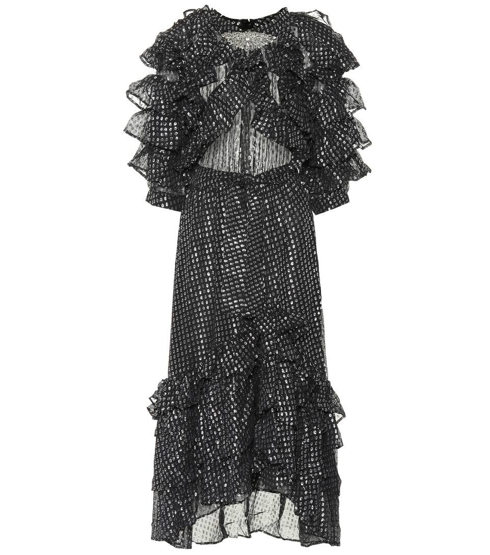 Metallic silk-blend dress | Mytheresa (UK)