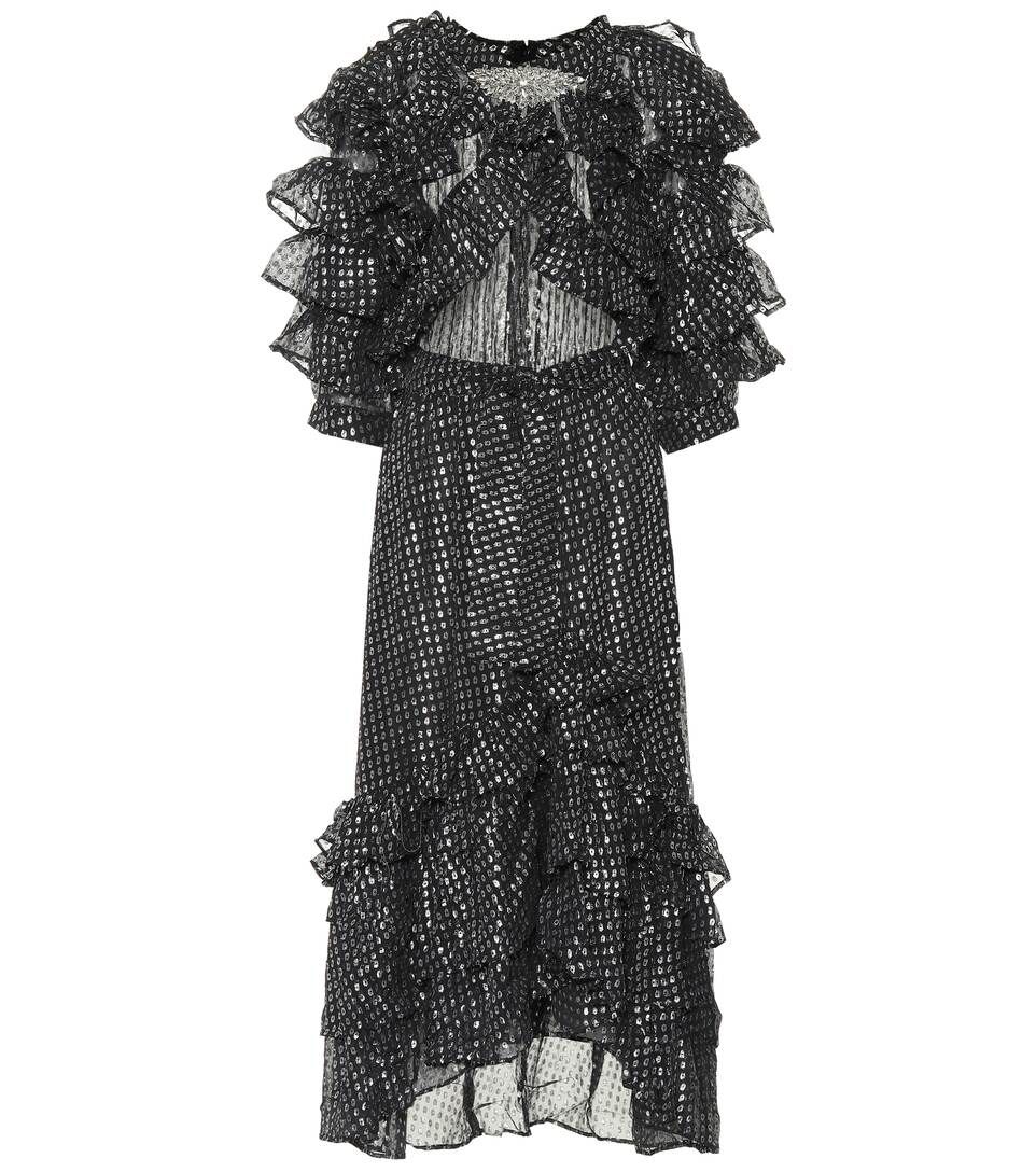 Metallic silk-blend dress | Mytheresa (UK)