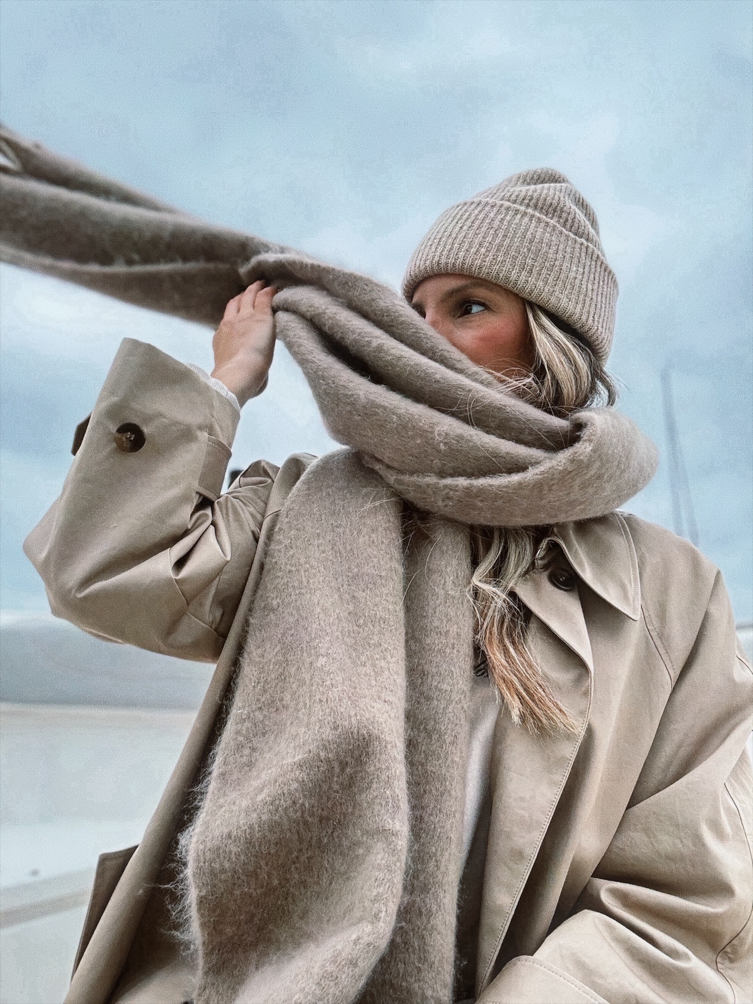 Scarf and beanie is from Zara, but linked some similar great ones. Wearing a large in the trenchcoat for an oversized look.

#LTKstyletip #LTKSeasonal #LTKover40