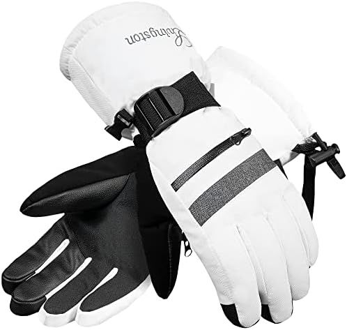 Amazon.com : Livingston Womens Ski Gloves Touchscreen Snow Gloves for Women Waterproof Insulated ... | Amazon (US)