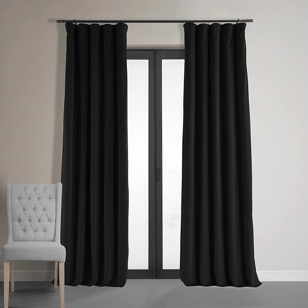 HPD Half Price Drapes Signature Velvet Blackout Curtains For Bedroom 50 X 96 (1 Panel), VPCH-1940... | Amazon (US)
