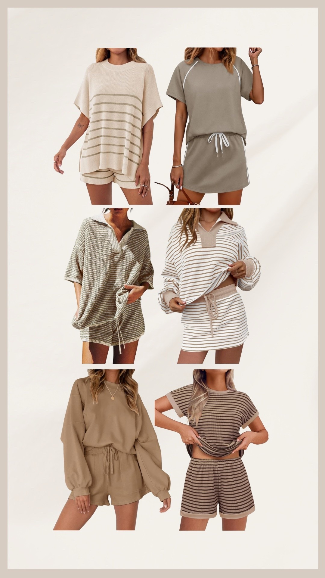 Neutral spring sets 🤎

#LTKgrwm #LTKSeasonal #LTKootd