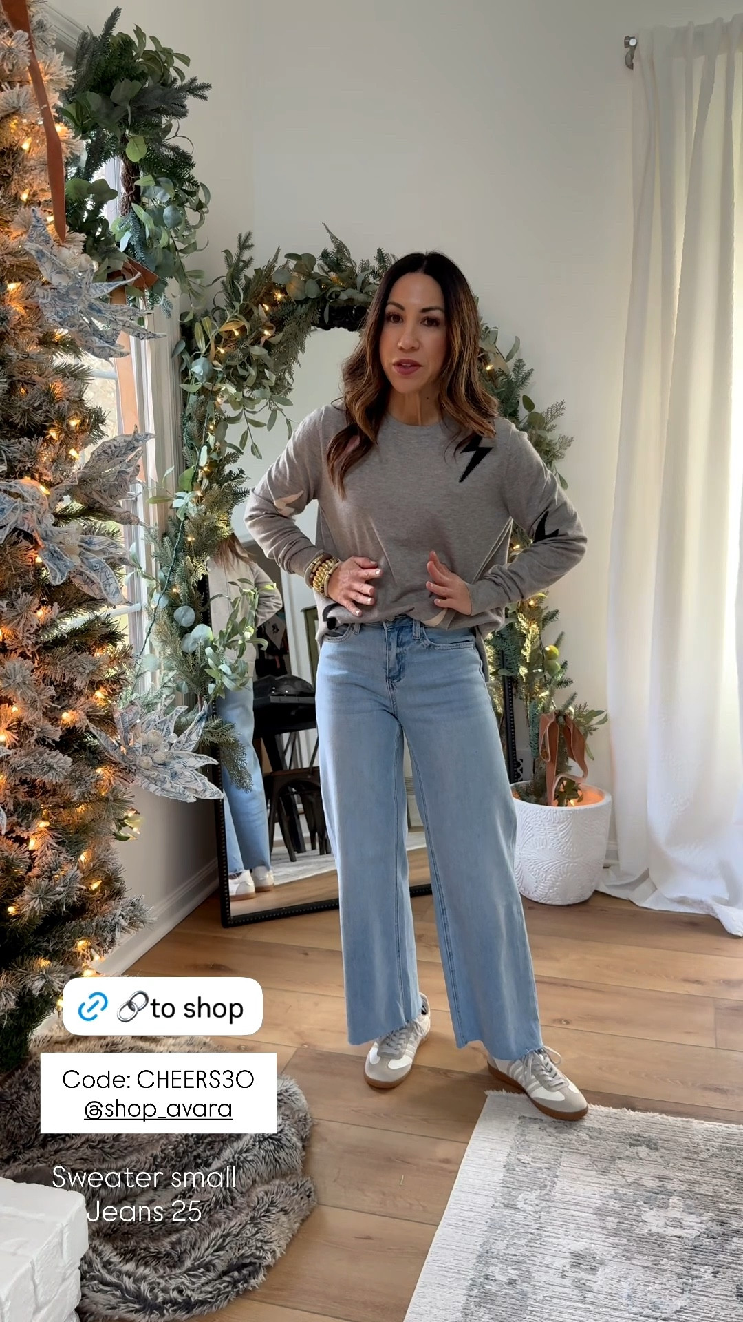 Avara code cheers30 12/16 only. Sweater small jeans, 25. Sneakers TTS.



#LTKSaleAlert #LTKFindsUnder50 #LTKFindsUnder100