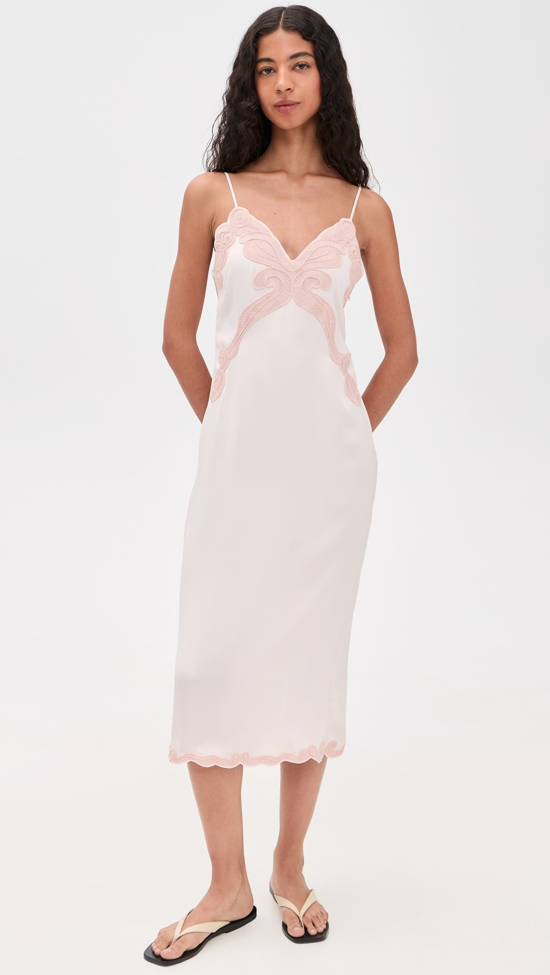 Ann Embroidered Slip Dress | Shopbop