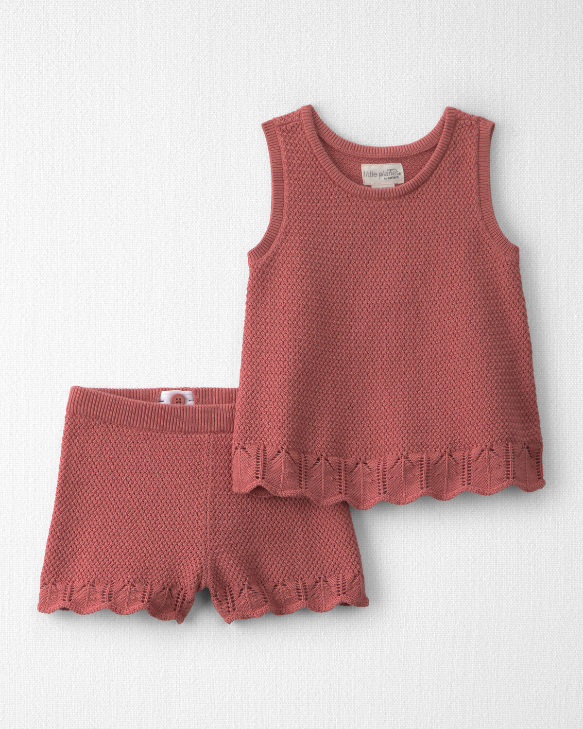 Toddler Girl 2-Piece Organic Cotton Knit Top & Short Set | Carter's Inc