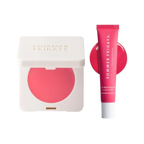Summer Fridays Pink Glow Essentials - Blush Butter Balm Sunset (0.14 Oz), Tinted Lip Butter Balm ... | Amazon (US)