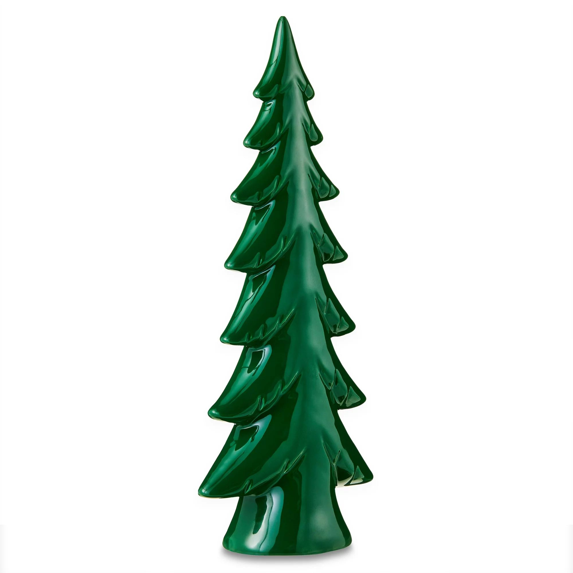 Green Ceramic Tabletop Tree, 10.5 in, by Holiday Time | Walmart (US)