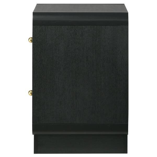 Cavelle 2-drawer Nightstand Bedside Table Black - Bed Bath & Beyond - 42279409 | Bed Bath & Beyond