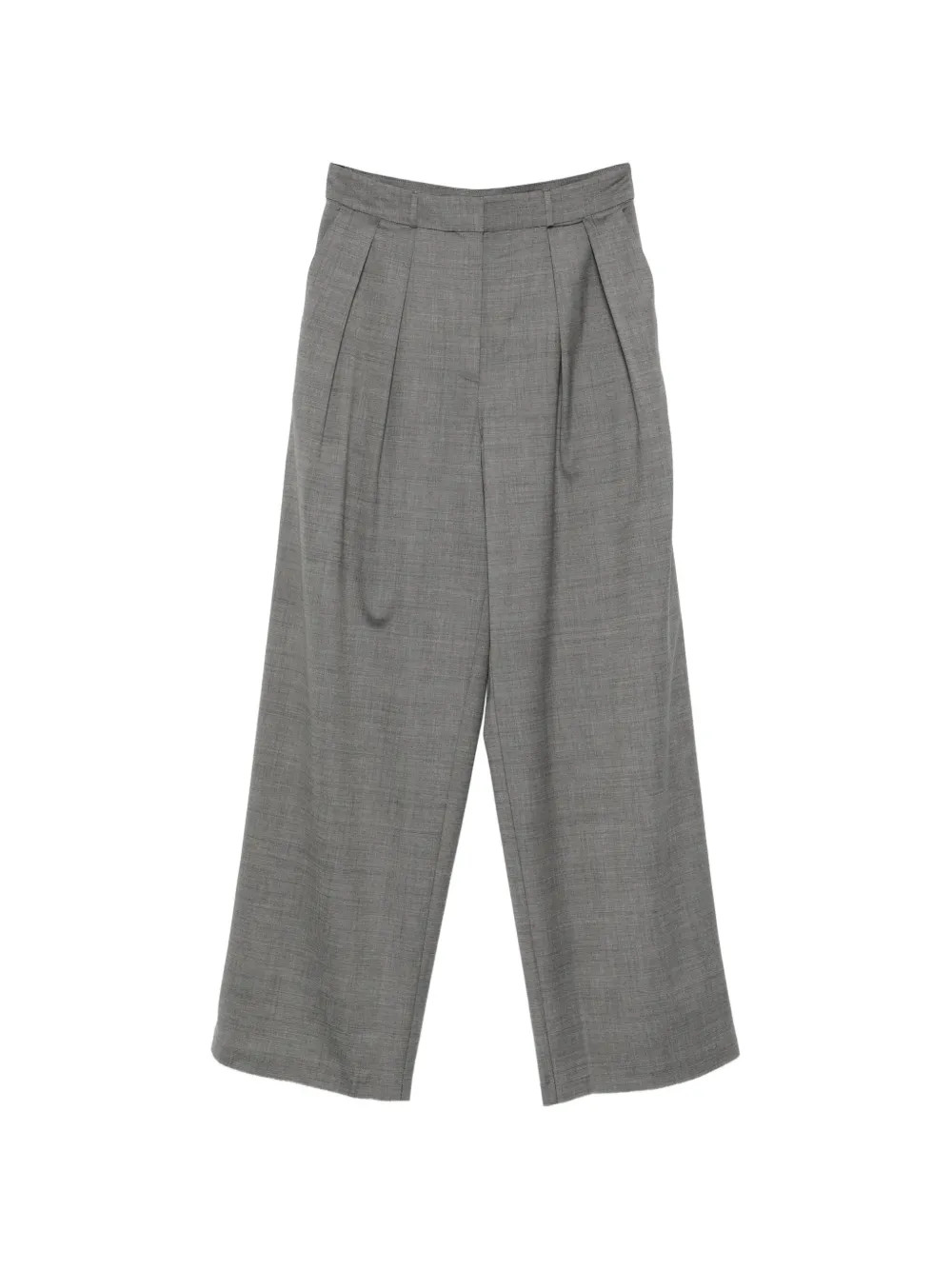 pleated straight trousers | Farfetch Global