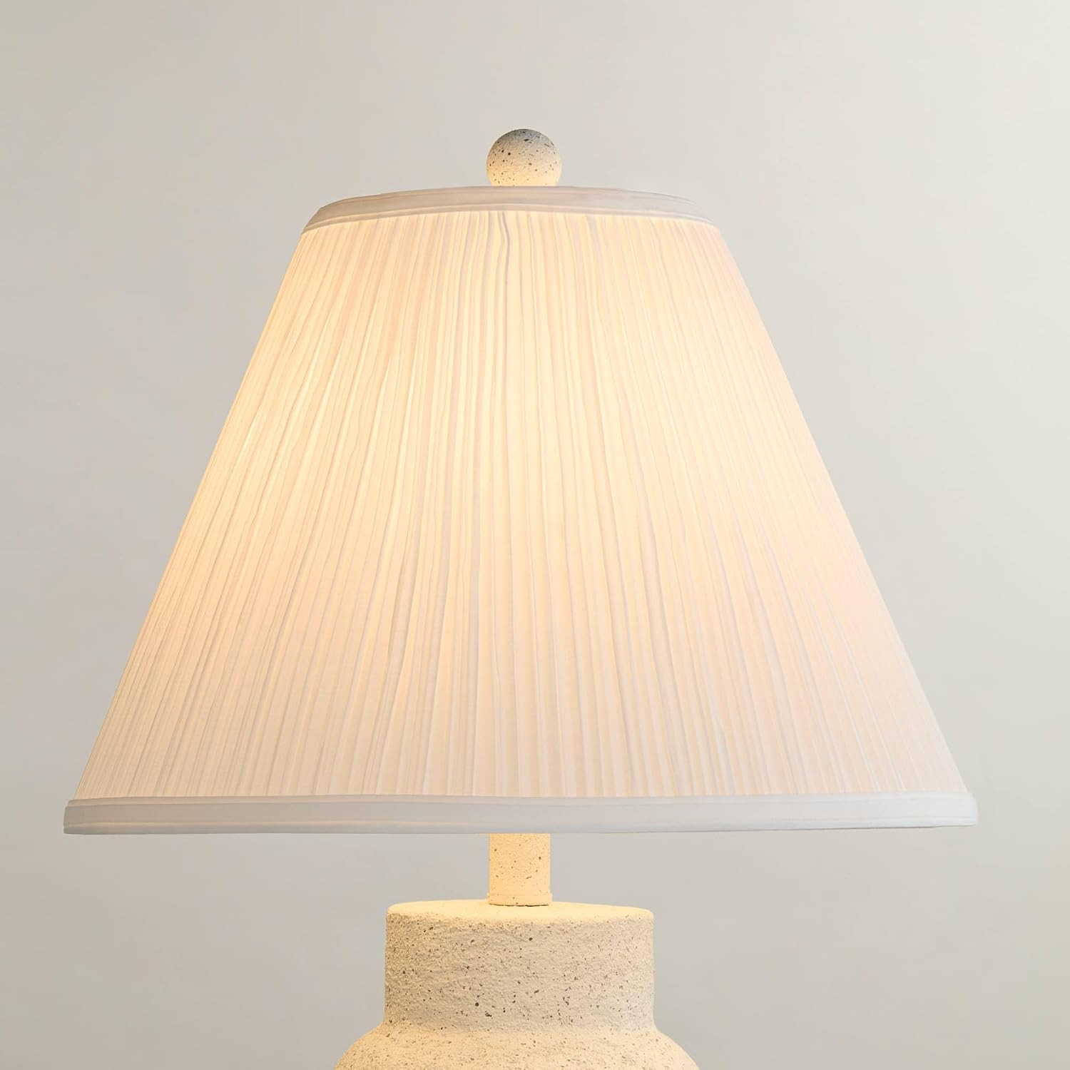 6 1/2" Top x 15" Bottom x 10 1/2" High x 11" Slant Lamp Shade Replacement Medium White Ivory Empire Mushroom Round Traditional Linen Pleated Spider Harp Finial - Springcrest | Amazon (US)