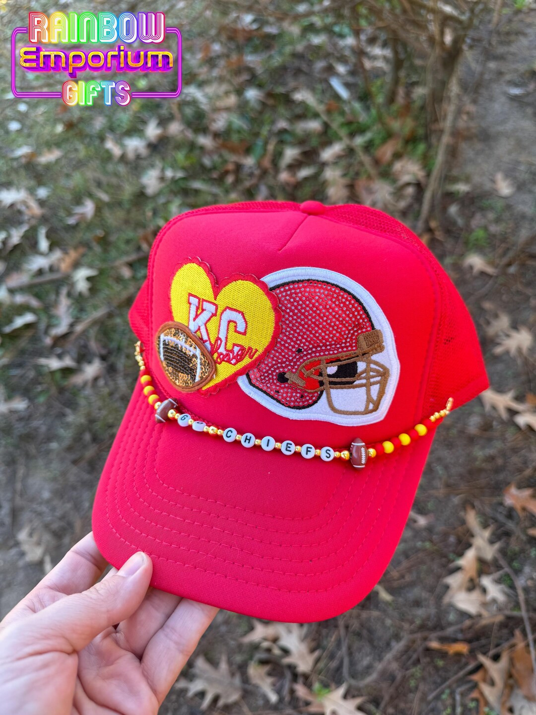 Chiefs Football Fan Trucker Hat Root on Your Favorite Football Team - Etsy | Etsy (US)