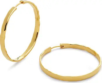 Large Siren Muse Wave Hoop Earrings | Nordstrom