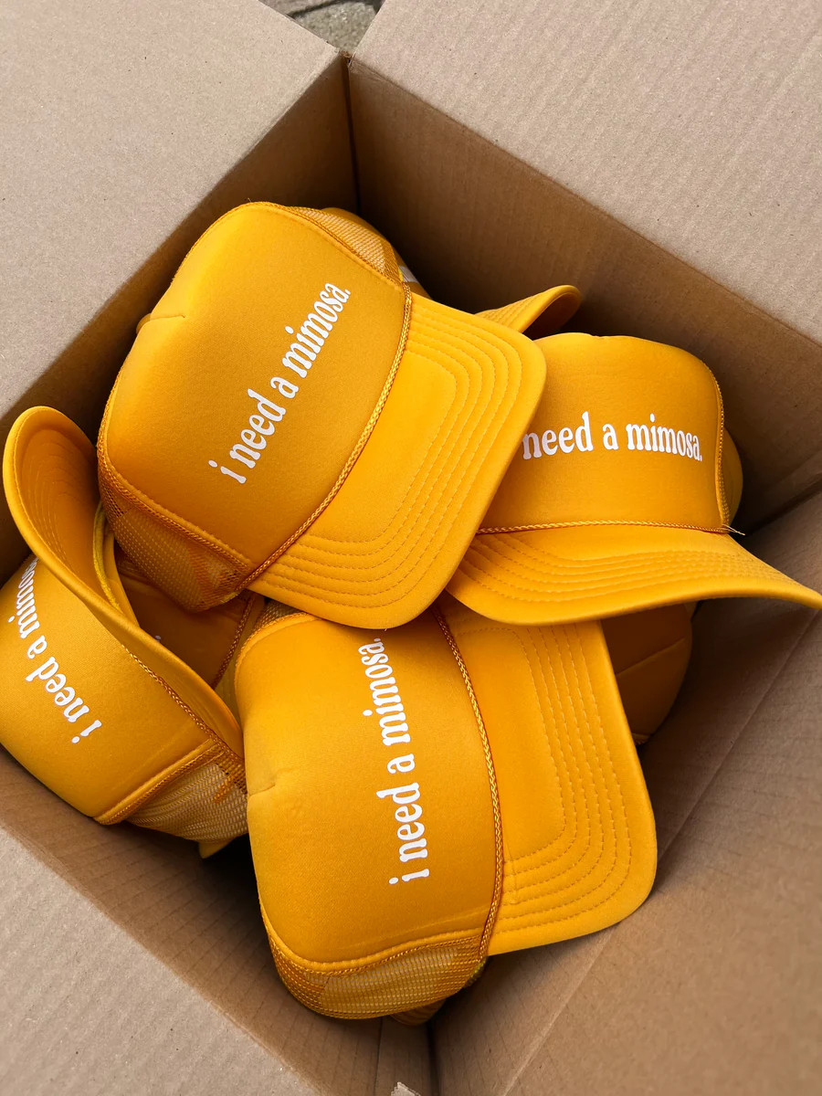 I Need a Mimosa Trucker Hat | KenzKustomz
