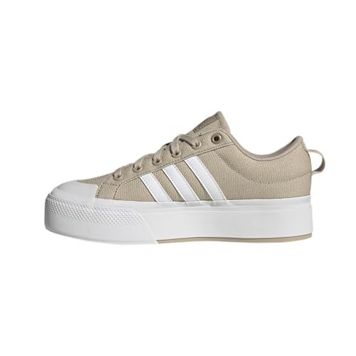 adidas Women's Bravada 2.0 Platform Sneaker, Clay Brown/White/Cyber Metallic, 8 | Amazon (US)