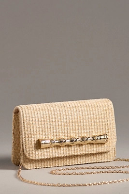 Lisi Lerch Ruby Foldover Straw Clutch | Anthropologie (US)