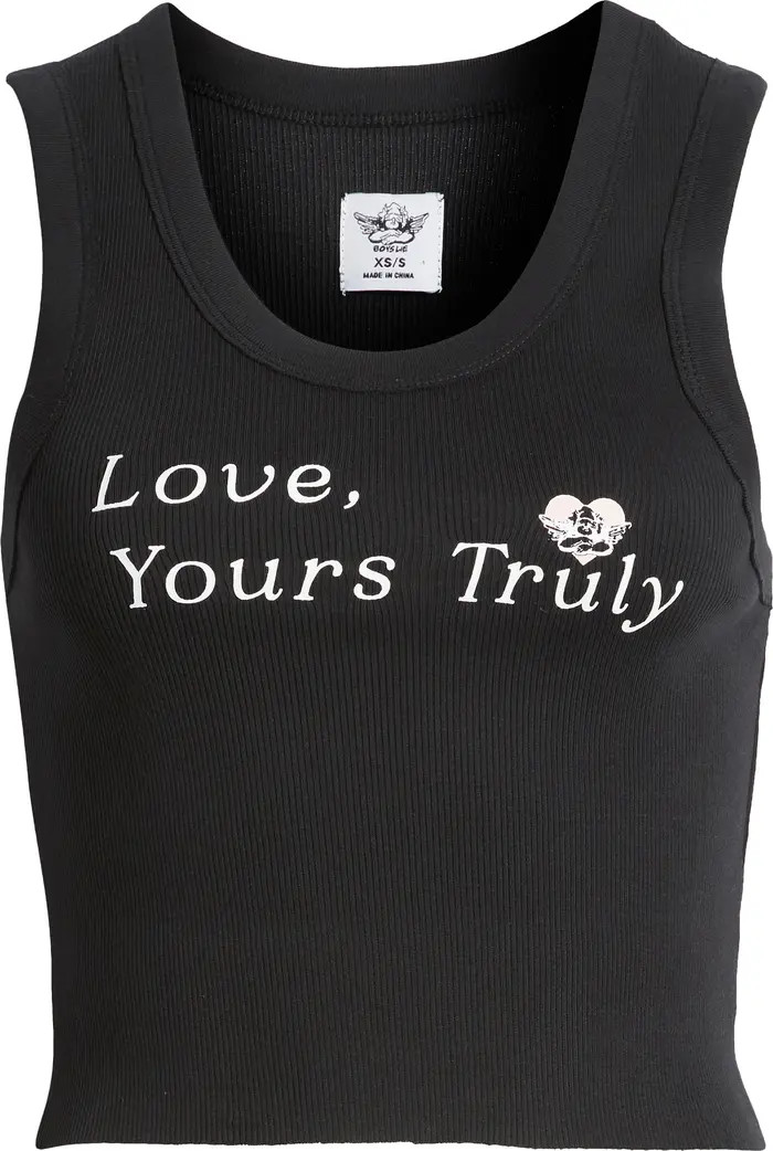 Yours Truly Crop Rib Tank | Nordstrom
