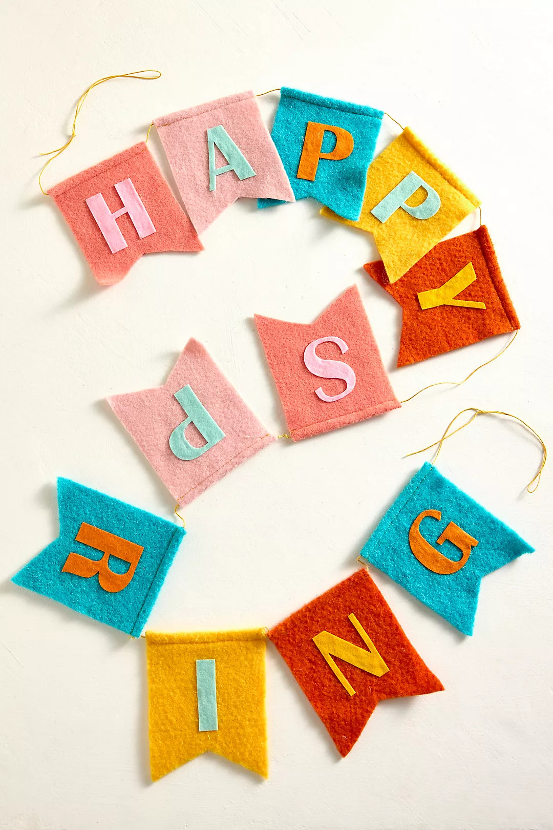 Happy Spring Felt Garland | Anthropologie (US)