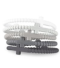 Ryan & Rose Jesus Bracelets - Cross Silicone Bracelet | Amazon (US)