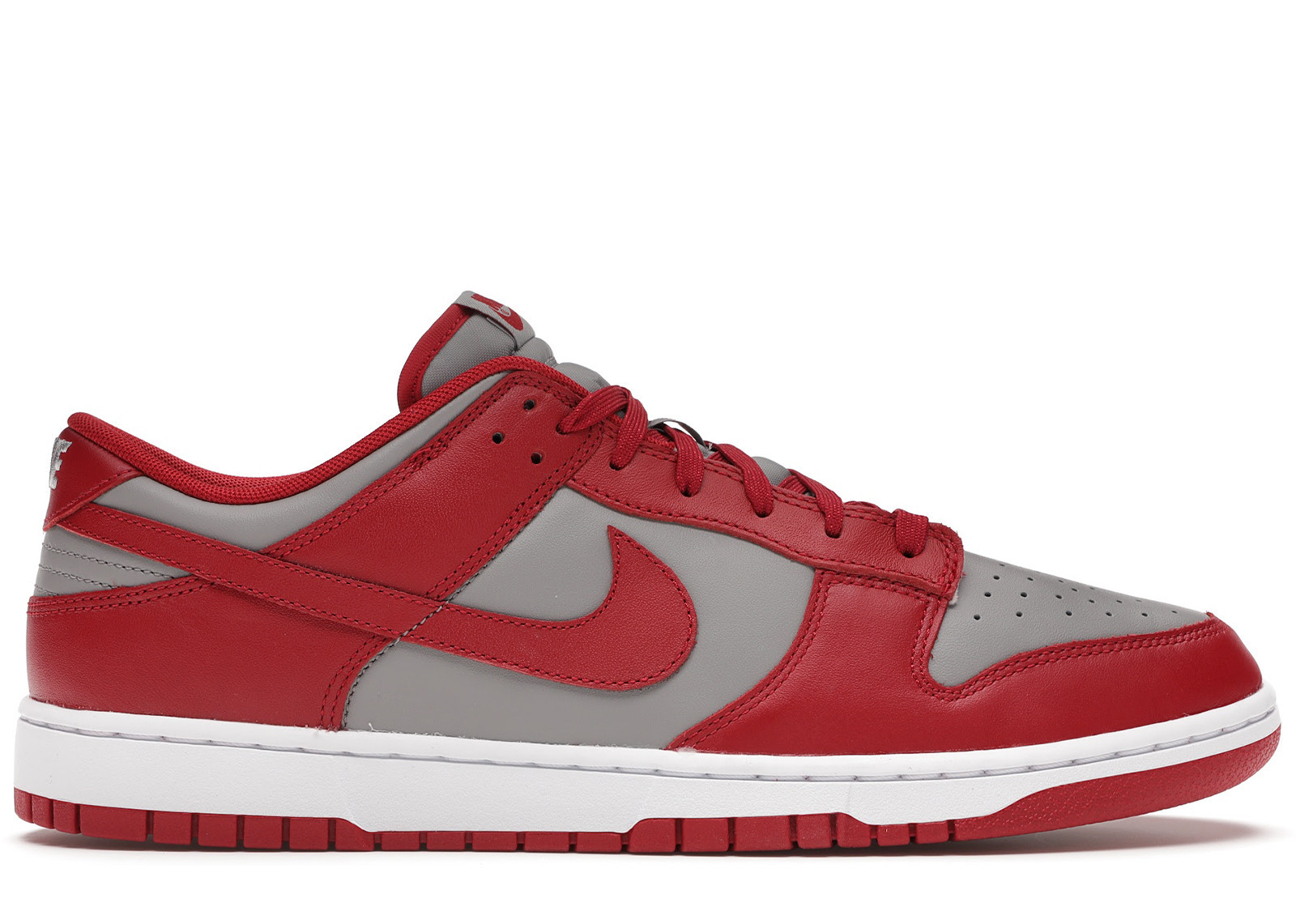 Men's Nike Dunk Low Retro UNLV (2021) Sneakers in Medium Grey/White/Varsity Red | StockX