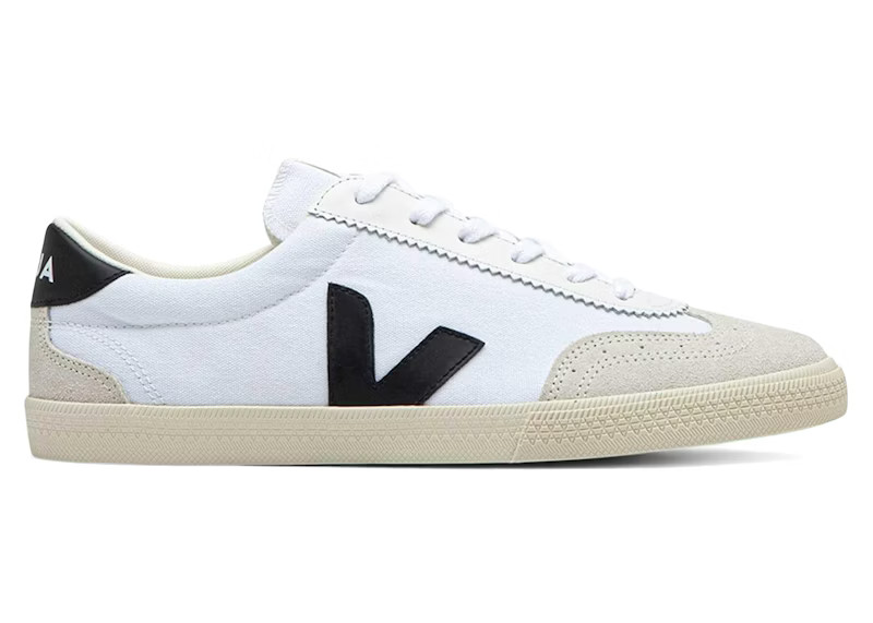 Men's Veja Volley Canvas Sneakers in White/Black | StockX