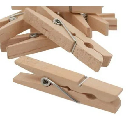 Mainstays Wood Clothespins, 50 Count | Walmart (US)